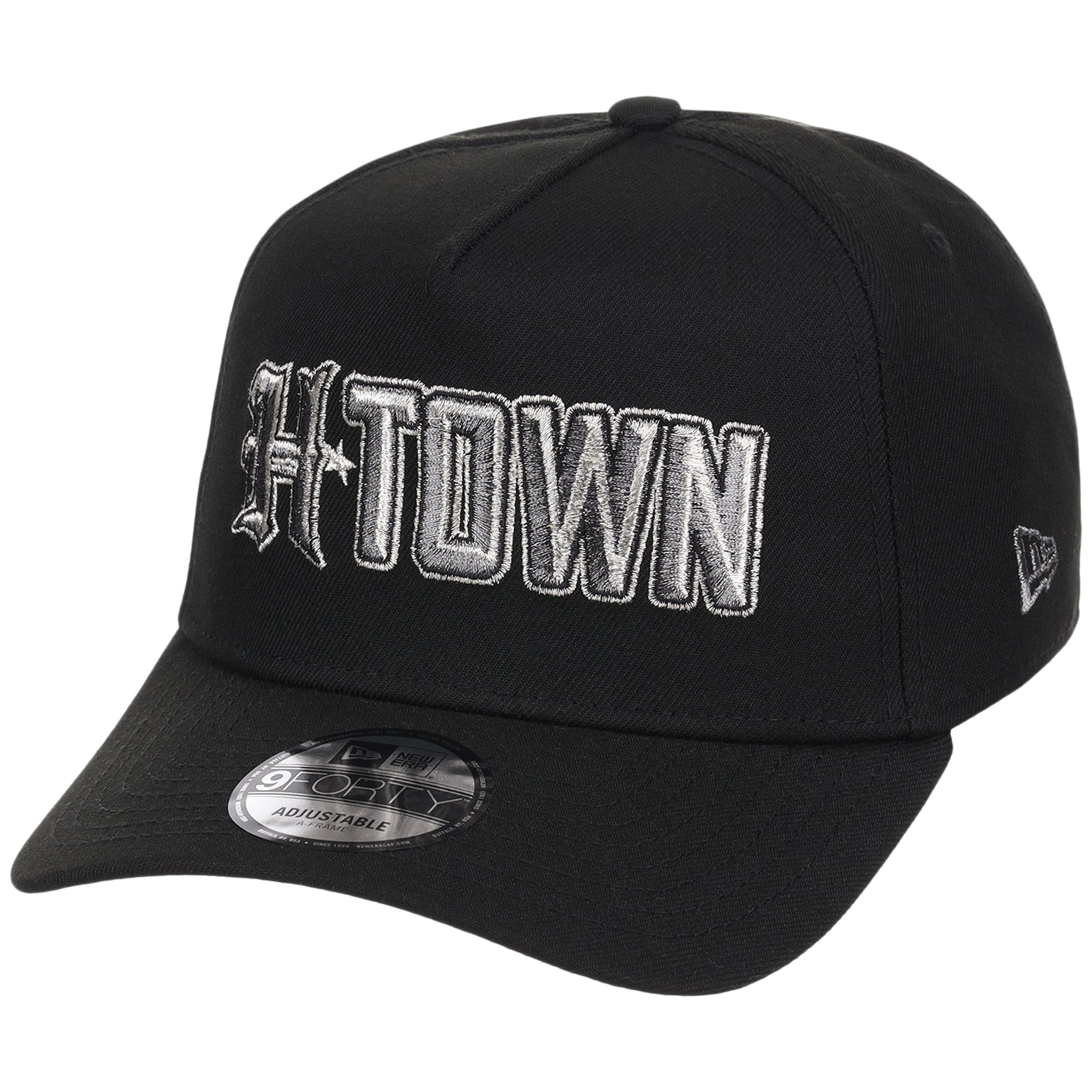 Houston Texans 'H-Town' (Black/Black) Houston Crown the City New Era 9FORTY A-Frame