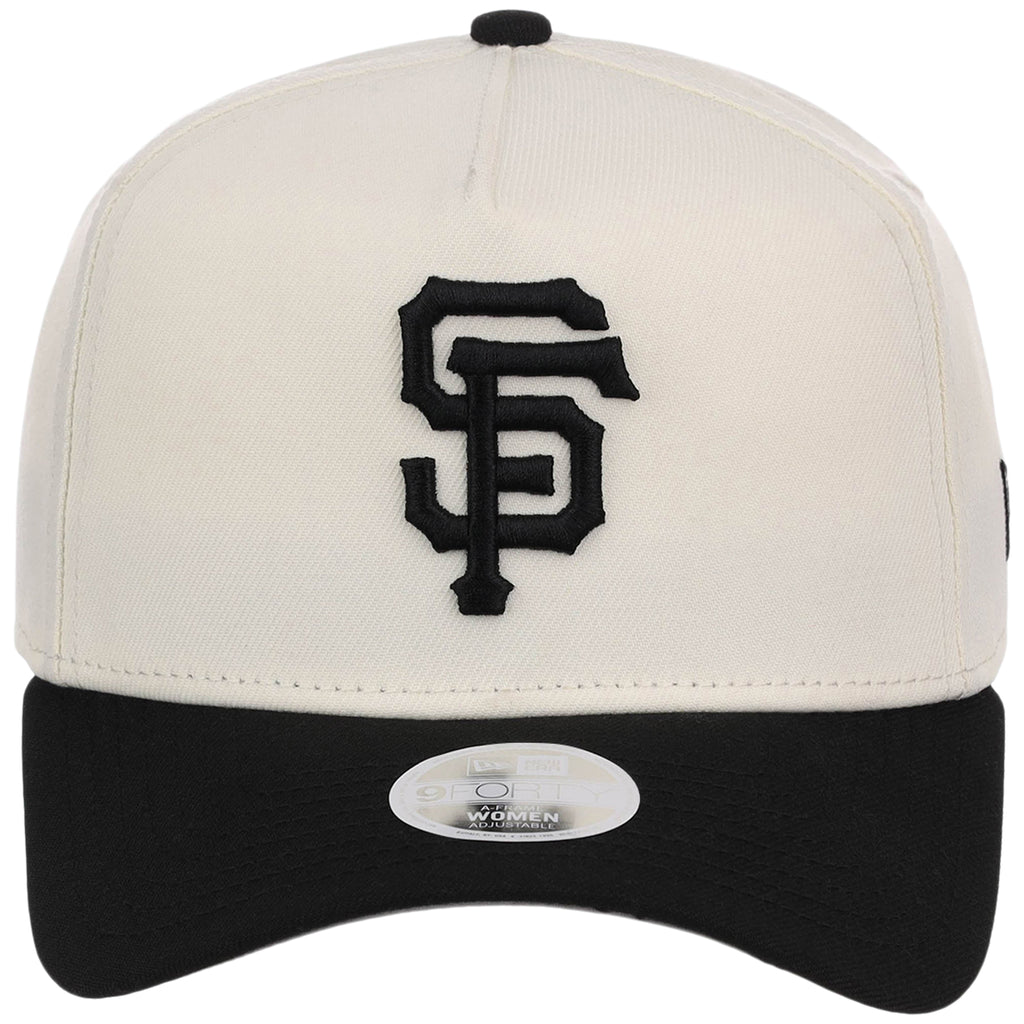 San Francisco Giants Women's New Era 9FORTY Chrome x Black A-Frame