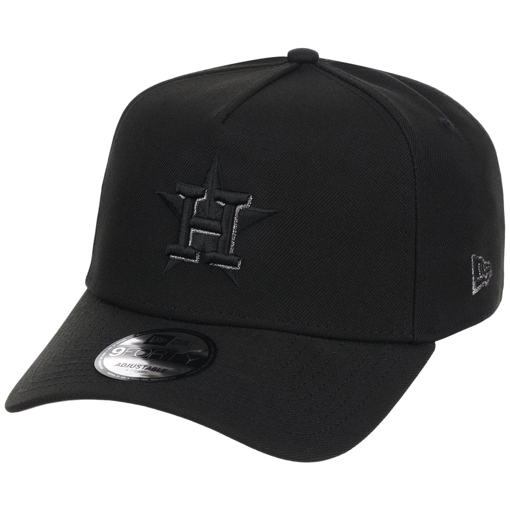 Houston Astros MLB Black x Pewter FASHION CORE New Era 9FORTY A-Frame