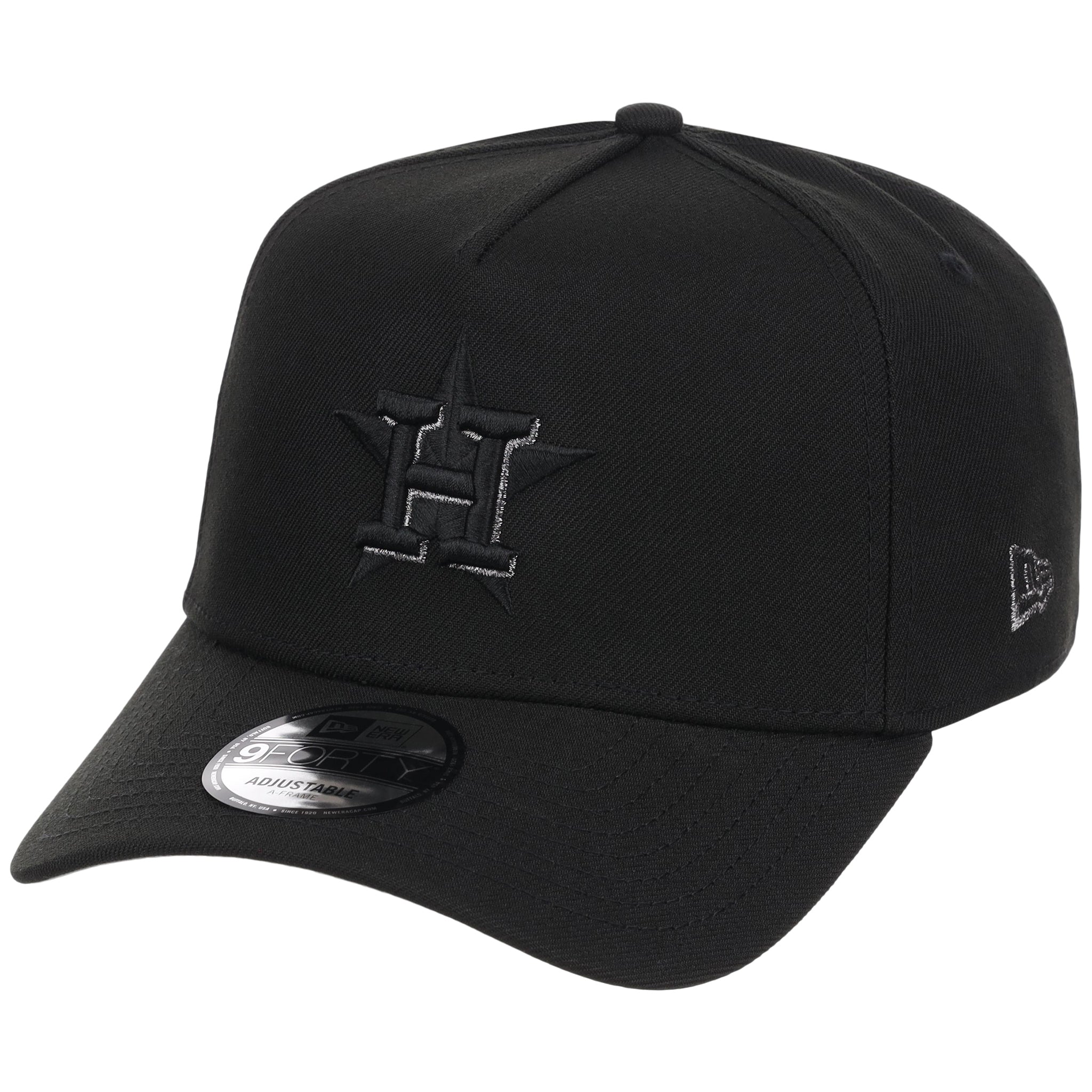 Houston Astros MLB Black x Pewter FASHION CORE New Era 9FORTY A-Frame