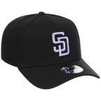 San Diego Padres MLB Black x Lavender FASHION CORE New Era 9FORTY A-Frame