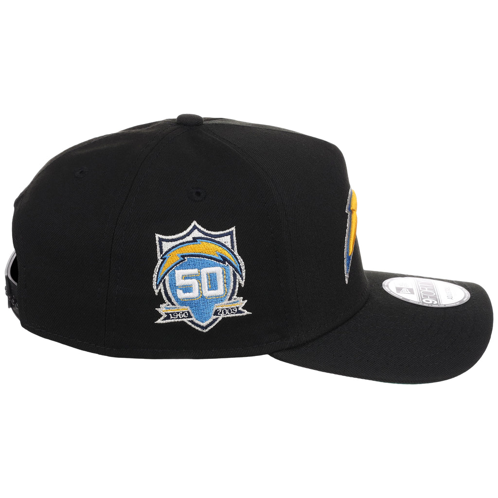 Los Angeles Chargers NFL Black Dome New Era 9FORTY A-Frame