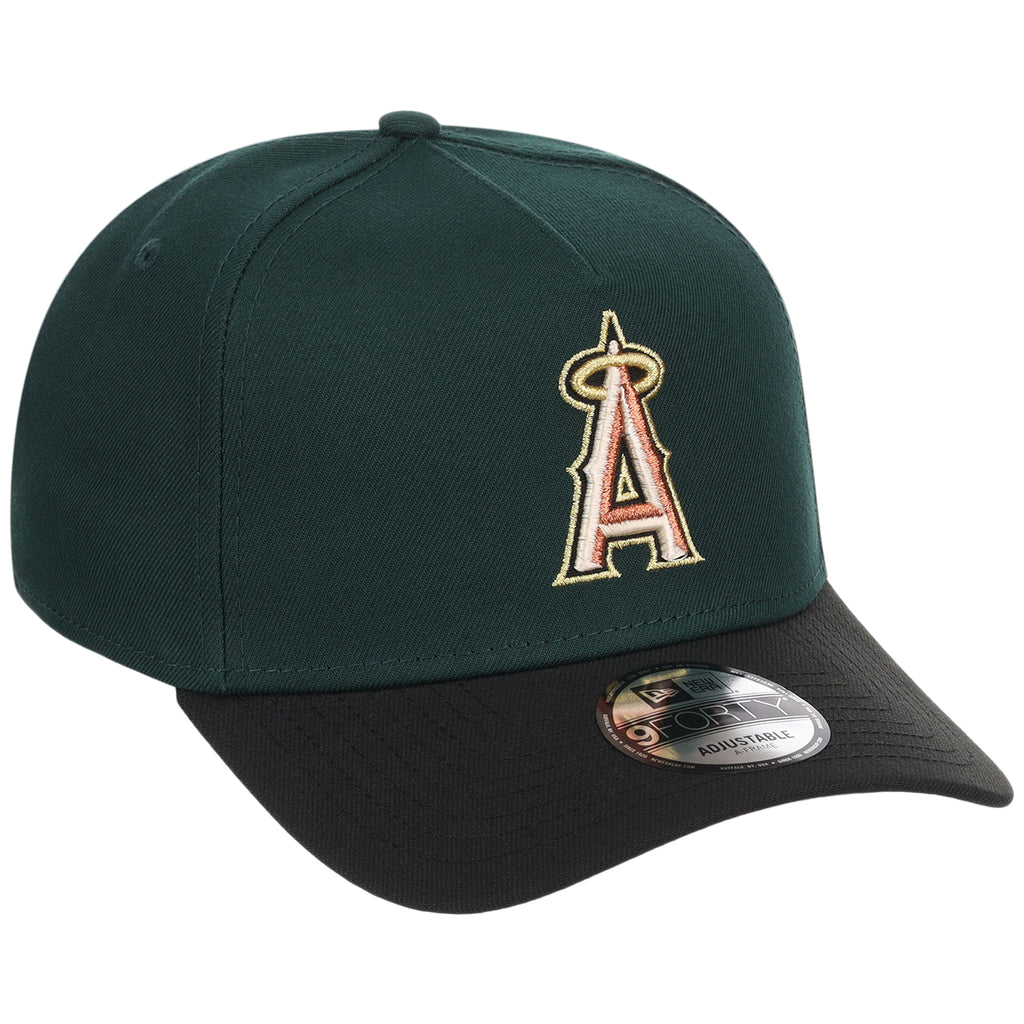 Anaheim Angels MLB Dark Green x Black FASHION CORE New Era 9FORTY A-Frame
