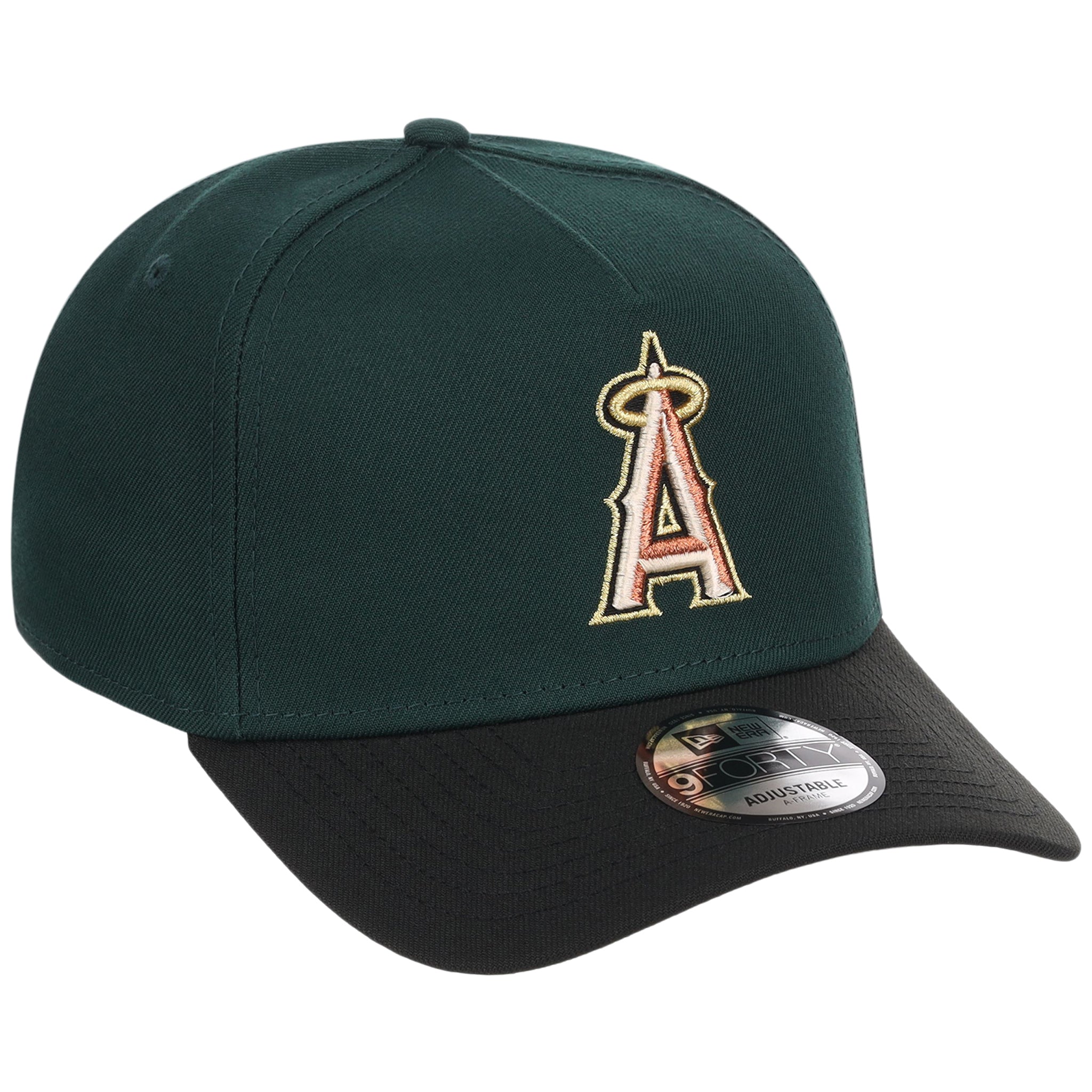 Anaheim Angels MLB Dark Green x Black FASHION CORE New Era 9FORTY A-Frame
