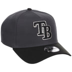 Tampa Bay Rays MLB Graphite x Black FASHION CORE New Era 9FORTY A-Frame