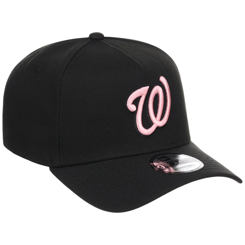 Washington Nationals MLB Black x Pink FASHION CORE New Era 9FORTY A-Frame