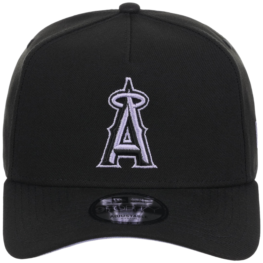 Anaheim Angels MLB Black x Lavender FASHION CORE New Era 9FORTY A-Frame