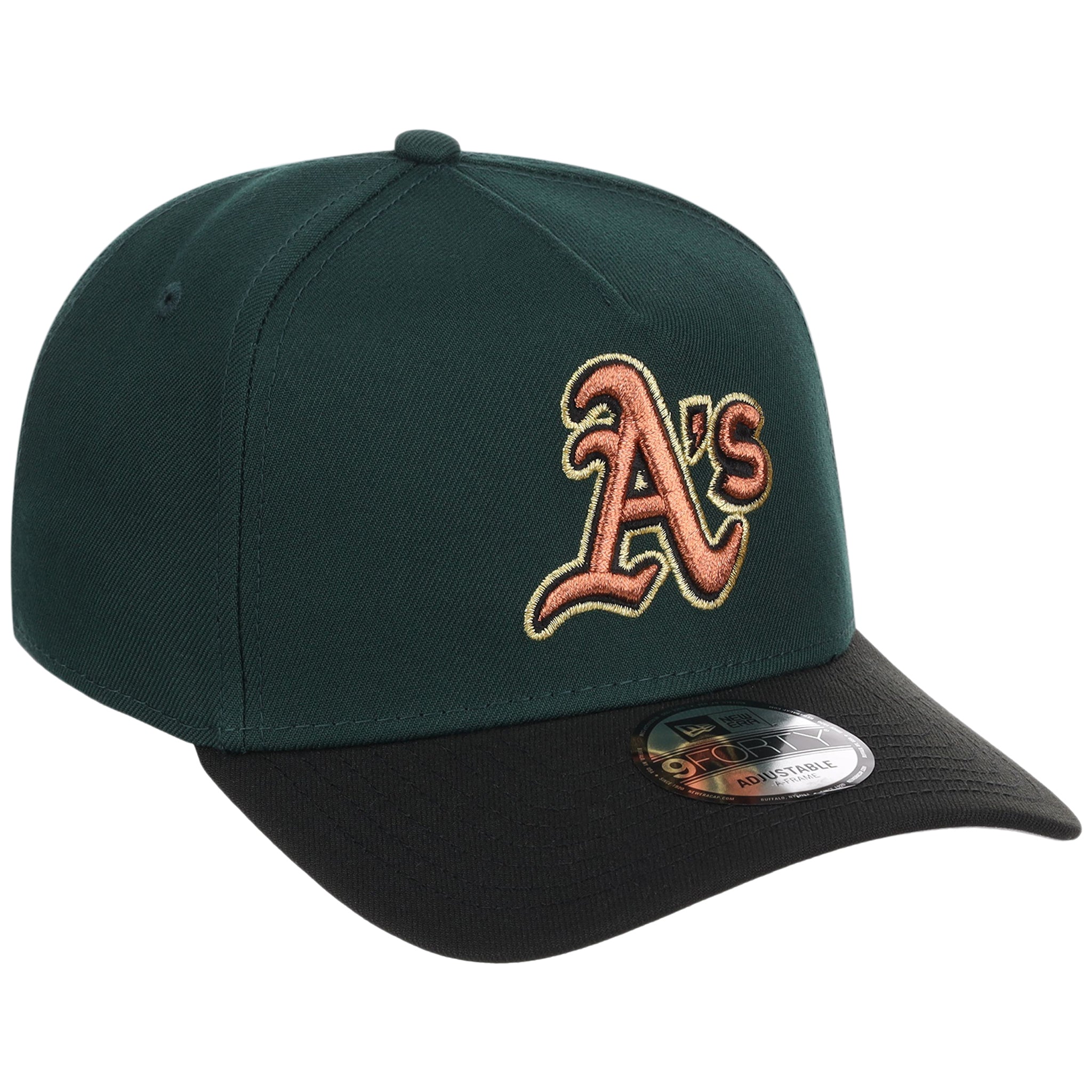Oakland Athletics MLB Dark Green x Black FASHION CORE New Era 9FORTY A-Frame