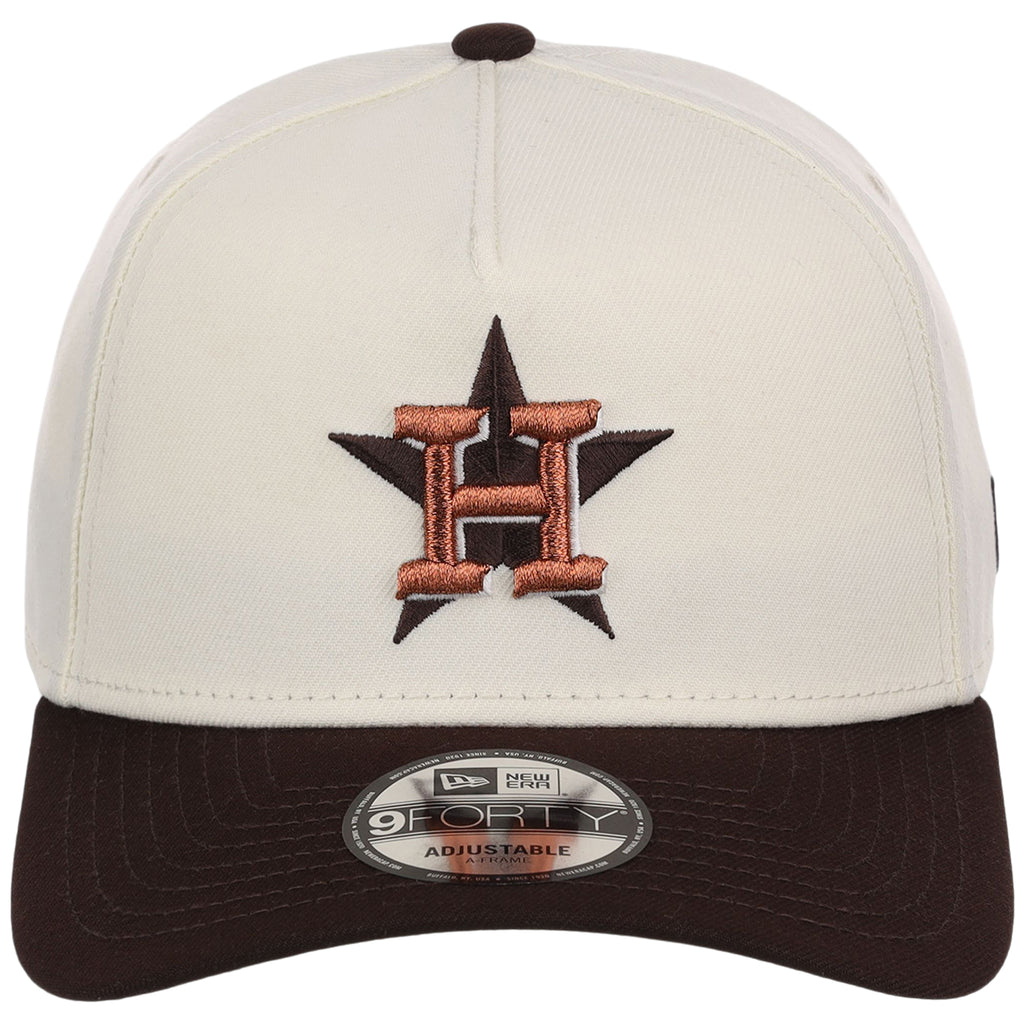 Houston Astros MLB Chrome x Burnt Wood FASHION CORE New Era 9FORTY A-Frame