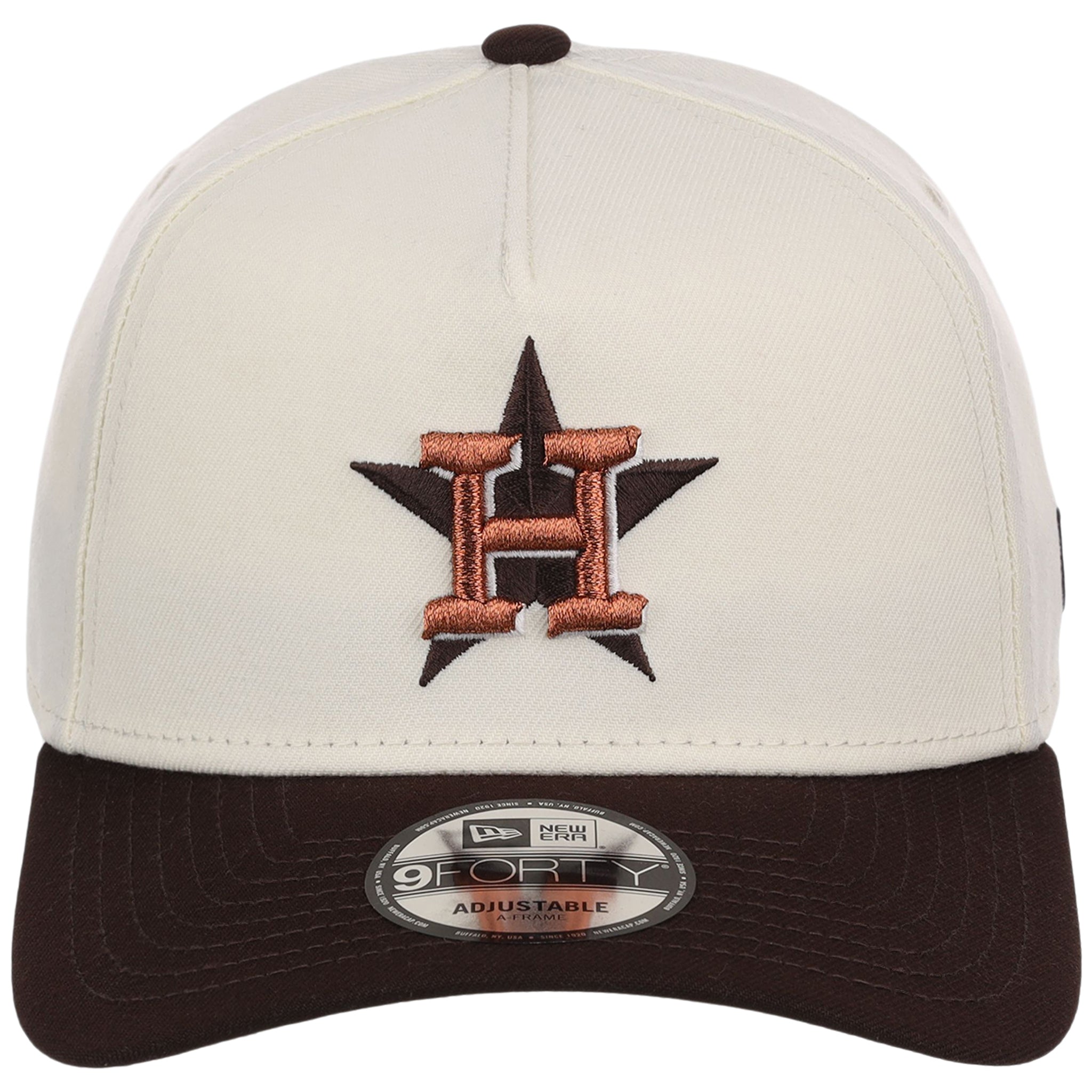 Houston Astros MLB Chrome x Burnt Wood FASHION CORE New Era 9FORTY A-Frame