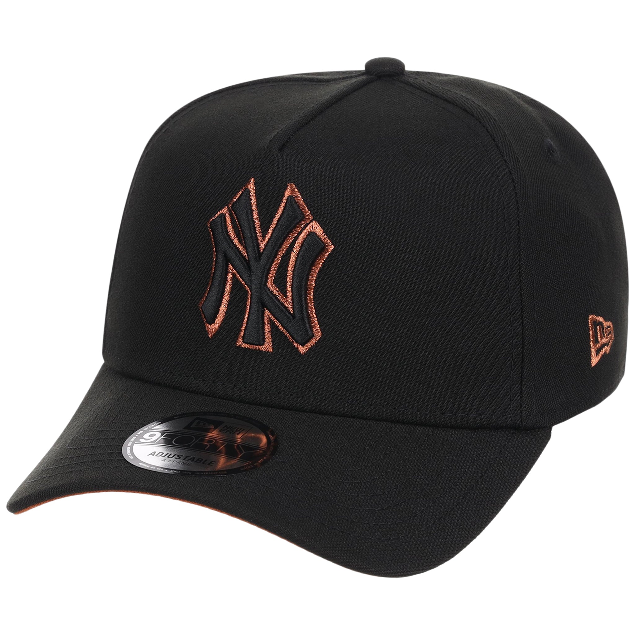 New York Yankees MLB Black x Rust FASHION CORE New Era 9FORTY A-Frame