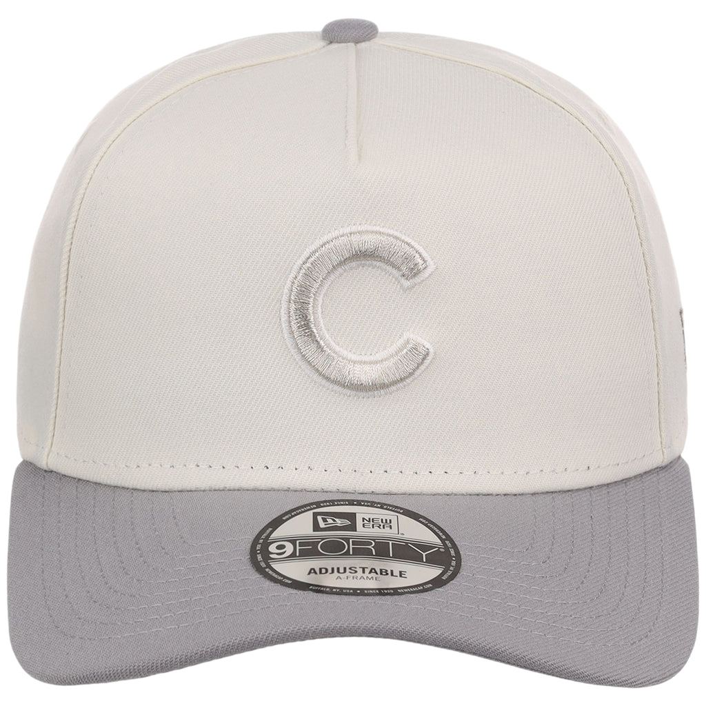Chicago Cubs MLB Chrome x Gray FASHION CORE New Era 9FORTY A-Frame