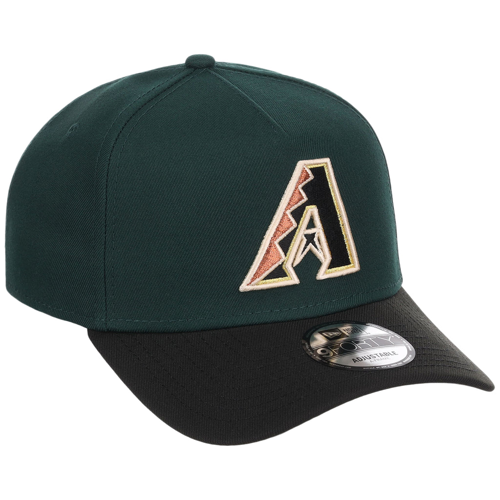 Arizona Diamondbacks MLB Dark Green x Black FASHION CORE New Era 9FORTY A-Frame