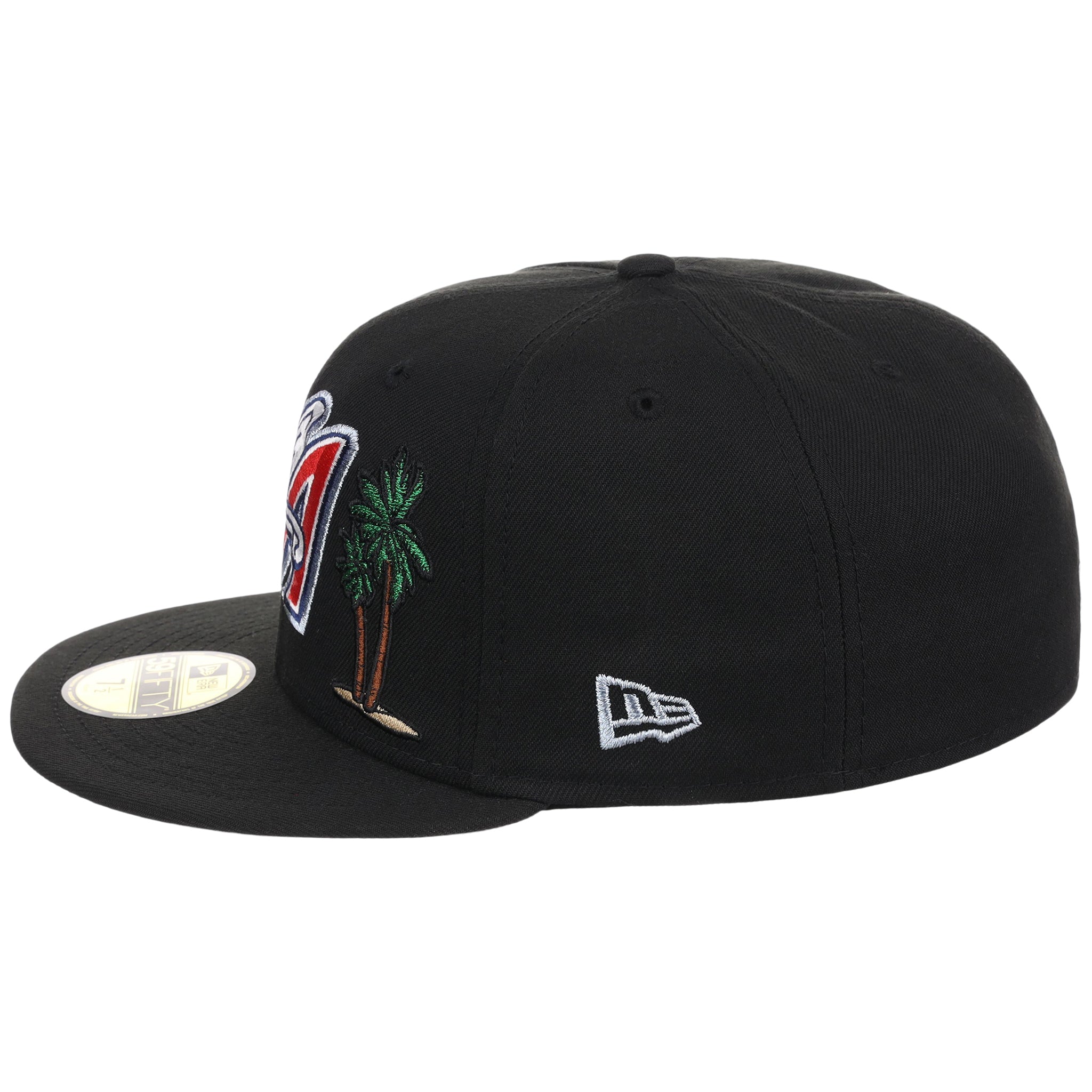 Anaheim Angels Crown the City New Era 59FIFTY Palm Tree (Black/Black/Gray) 1