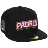 San Diego Padres MLB City Connect - Black Metallics New Era 59FIFTY