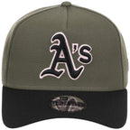 Oakland Athletics MLB Olive x Black & Pink FASHION CORE New Era 9FORTY A-Frame