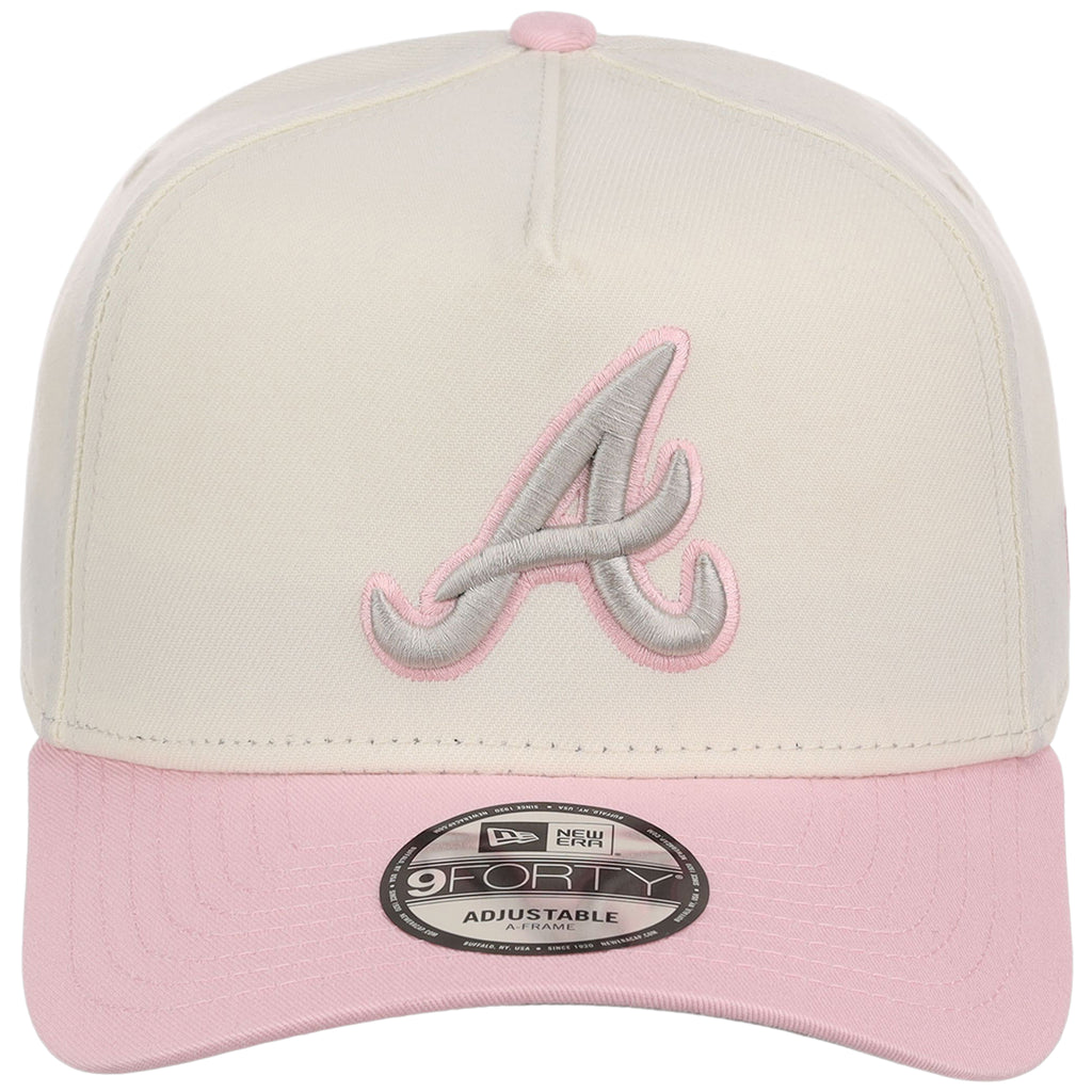 Atlanta Braves MLB Chrome x Pink FASHION CORE New Era 9FORTY A-Frame