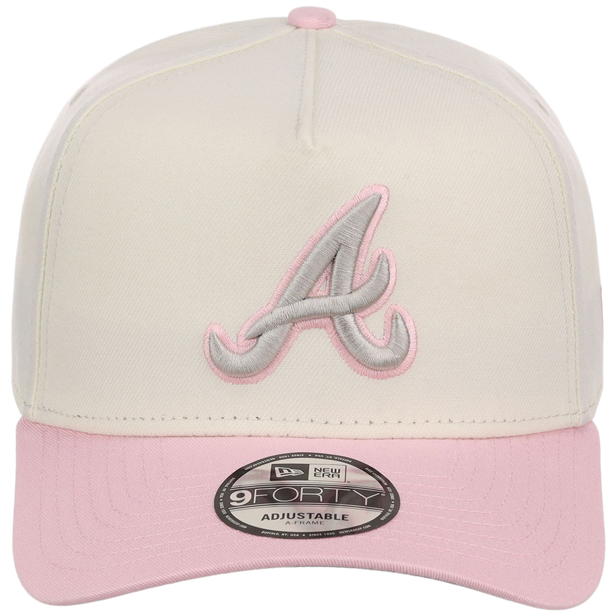 Atlanta Braves MLB Chrome x Pink FASHION CORE New Era 9FORTY A-Frame
