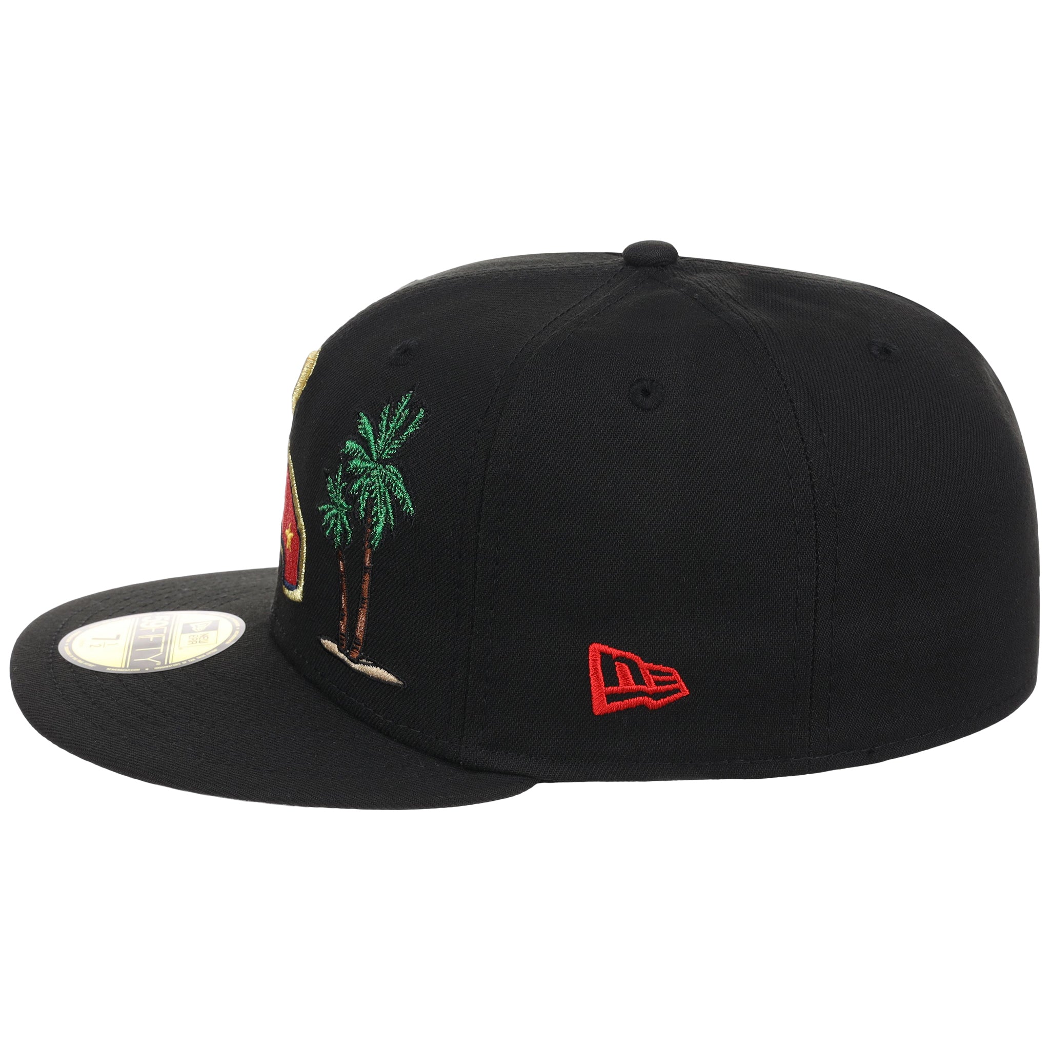California Angels Crown the City New Era 59FIFTY Palm Tree (Black/Black/Gray) 1