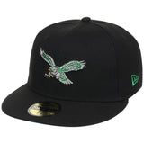 Philadelphia Eagles NFL Black Dome New Era 59FIFTY