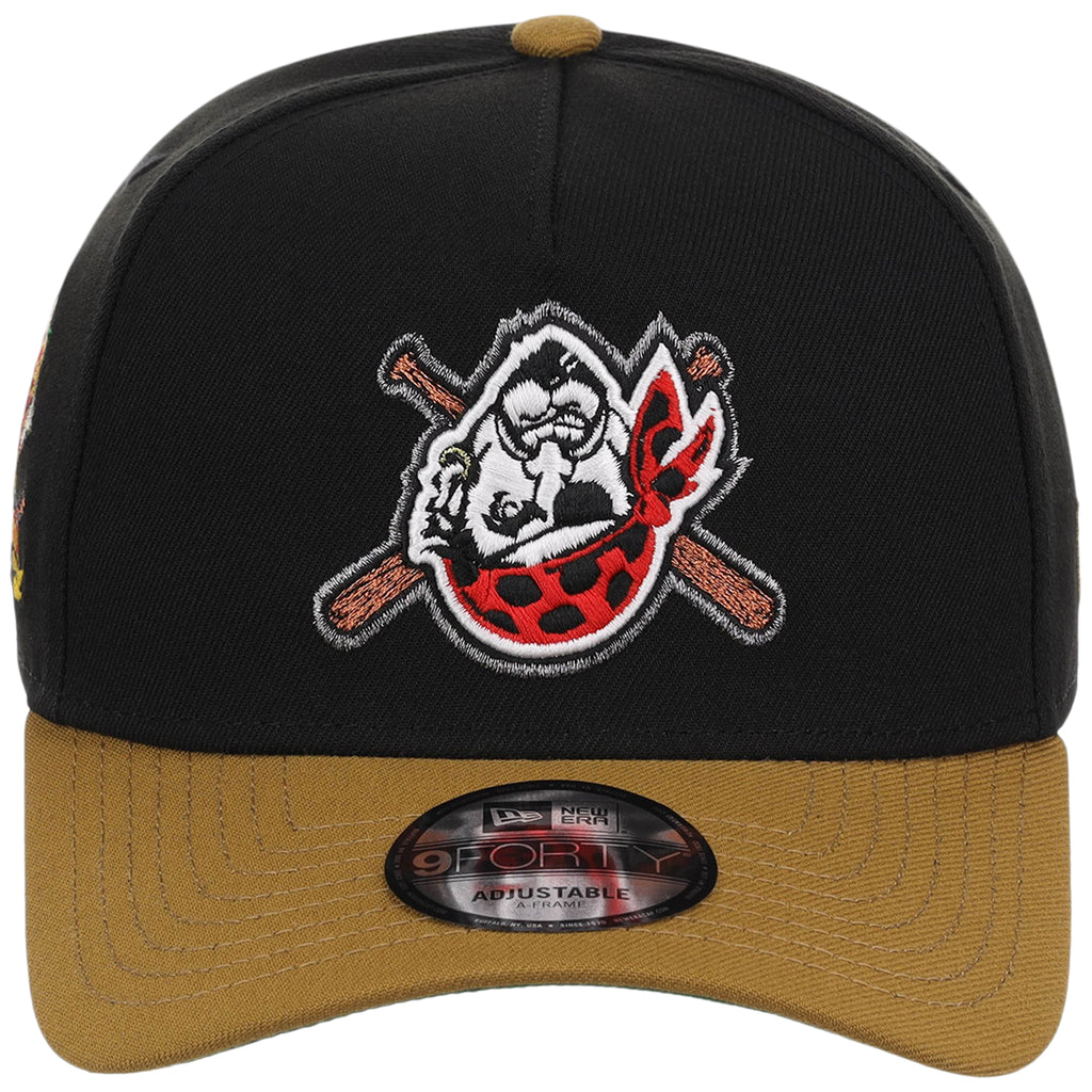 Pittsburgh Pirates MLB Flipmode 2.0 New Era 9FORTY A-Frame (Black/Gold/Gray)