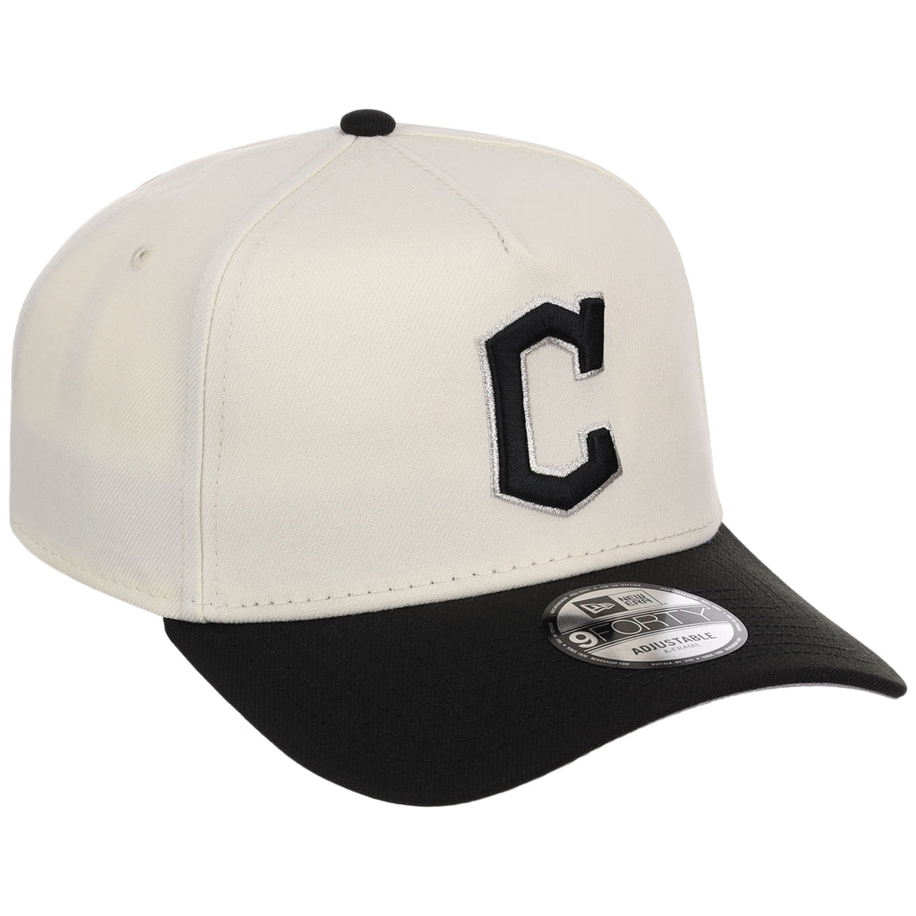 Cleveland Guardians MLB Chrome x Black FASHION CORE New Era 9FORTY A-Frame
