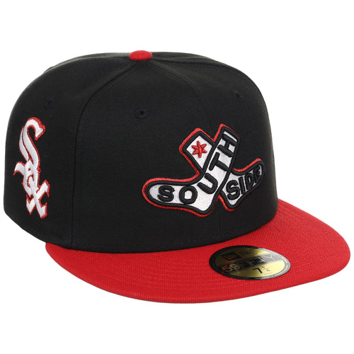 Chicago White Sox (Black/Red) Chicago Southside Crown the City New Era 59FIFTY