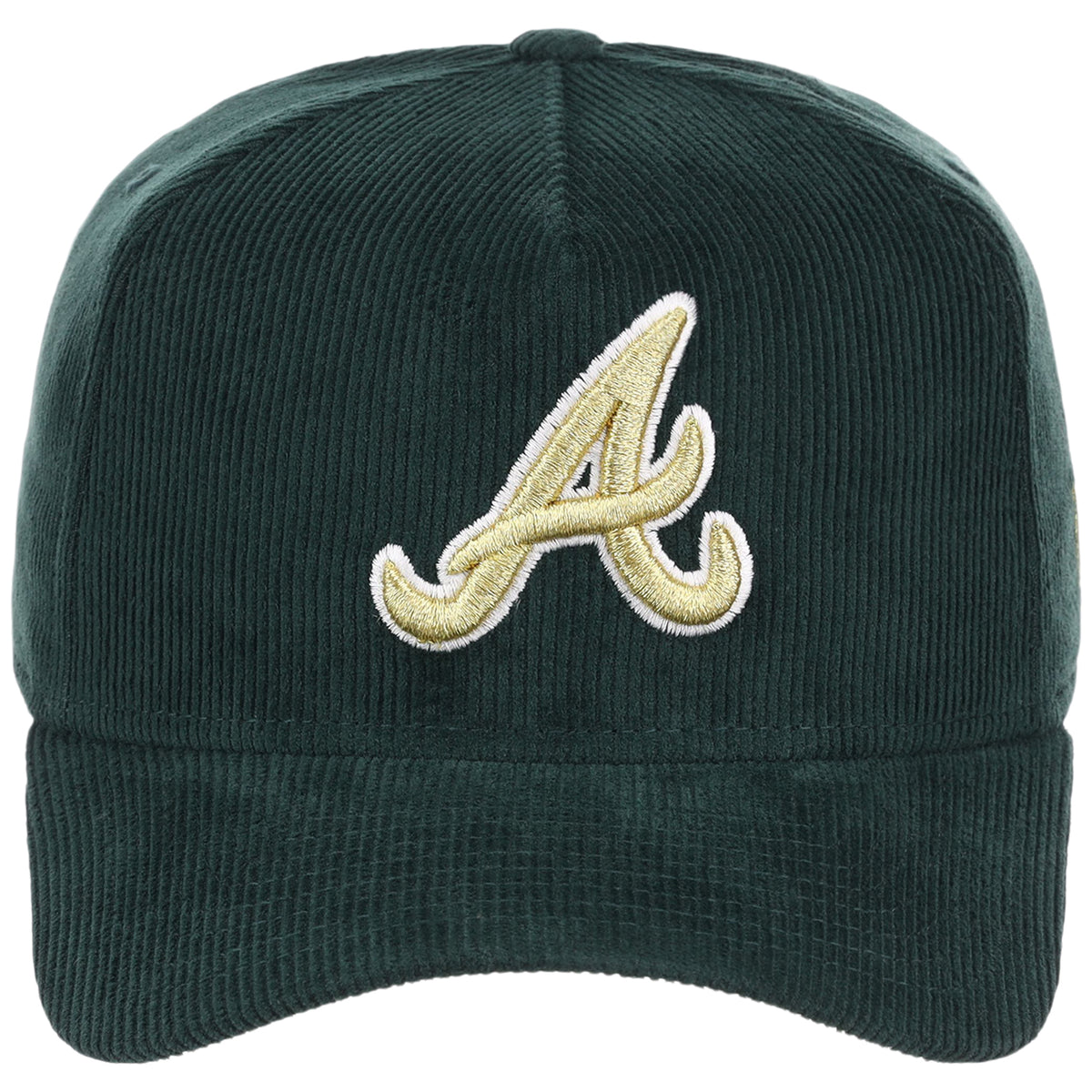 Atlanta Braves MLB Dark Green Cord FASHION CORE New Era 9FORTY A-Frame