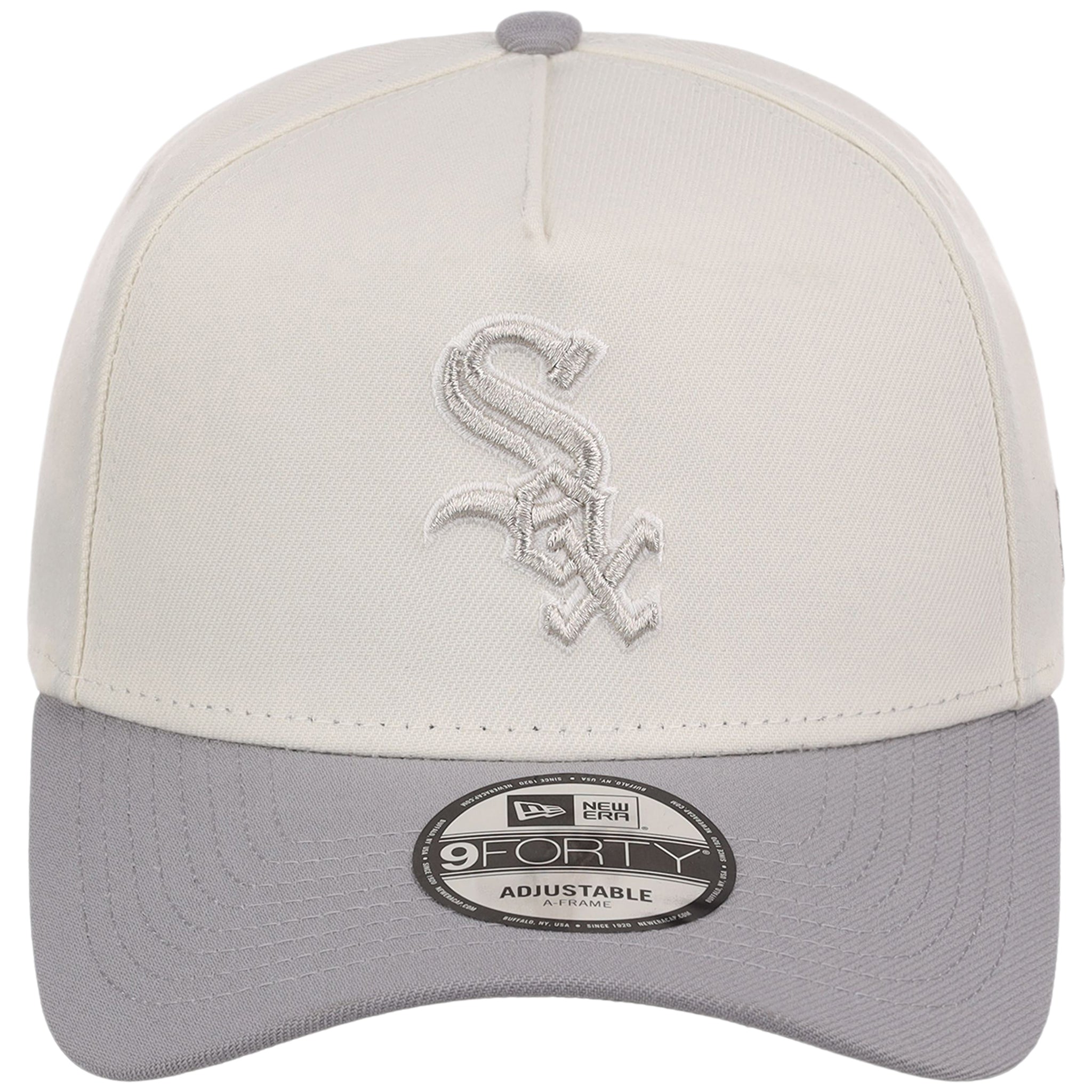 Chicago White Sox MLB Chrome x Gray FASHION CORE New Era 9FORTY A-Frame