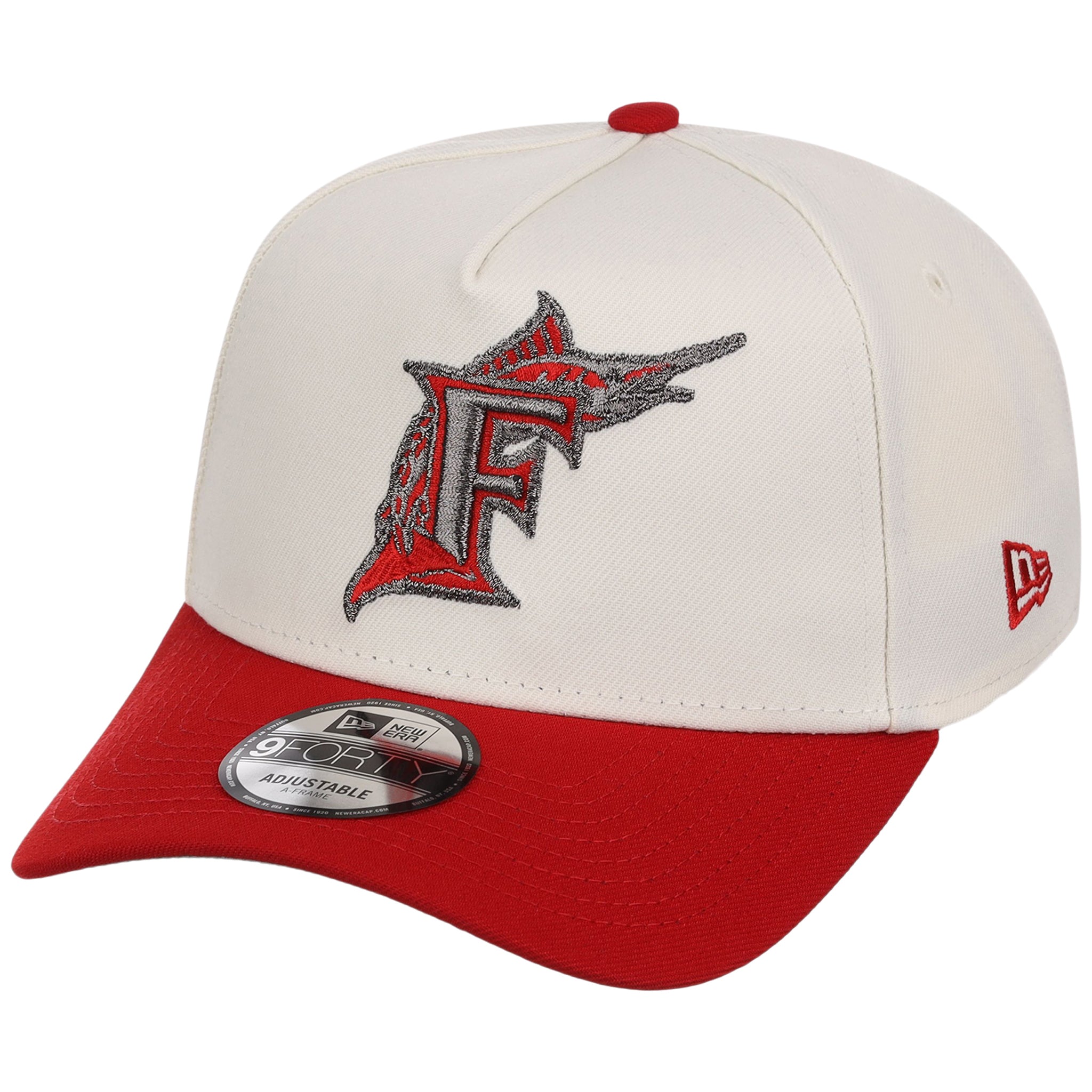 Miami Marlins MLB Chrome x Red FASHION CORE New Era 9FORTY A-Frame