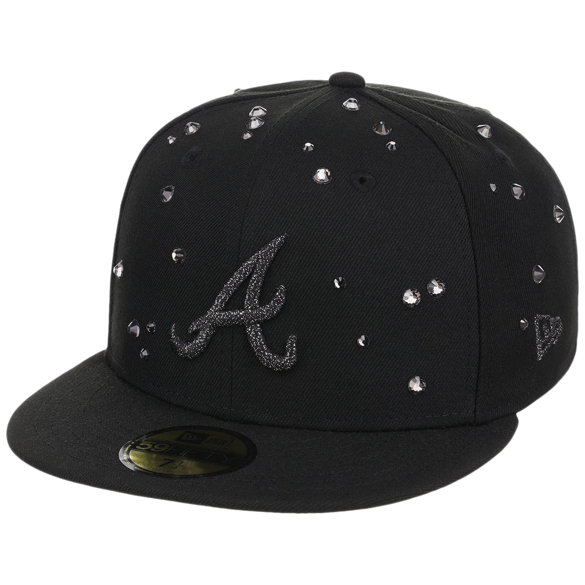 Atlanta Braves Quavo Georgia Pack Collection - New Era 59FIFTY "Iced Out" (Black/Black)