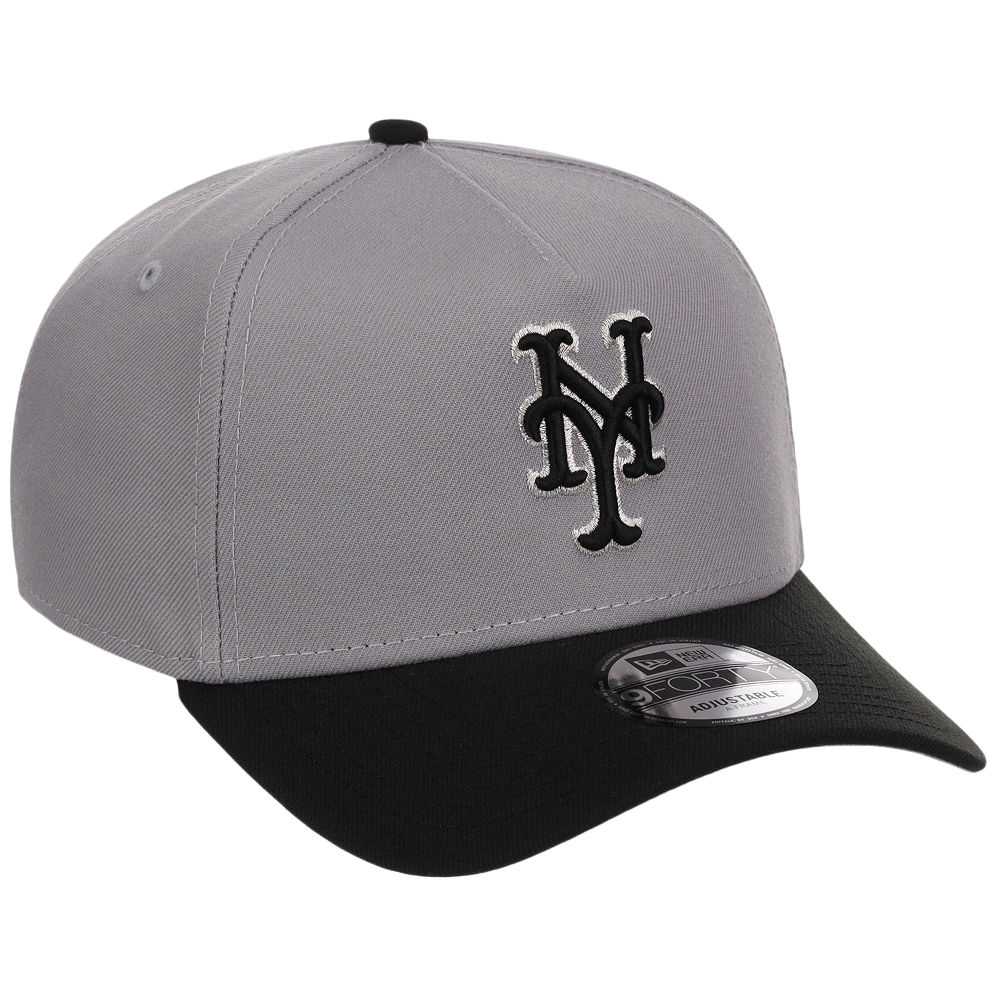New York Mets MLB Gray x Black FASHION CORE New Era 9FORTY A-Frame