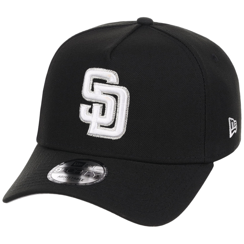 San Diego Padres MLB Black x White FASHION CORE New Era 9FORTY A-Frame