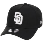 San Diego Padres MLB Black x White FASHION CORE New Era 9FORTY A-Frame