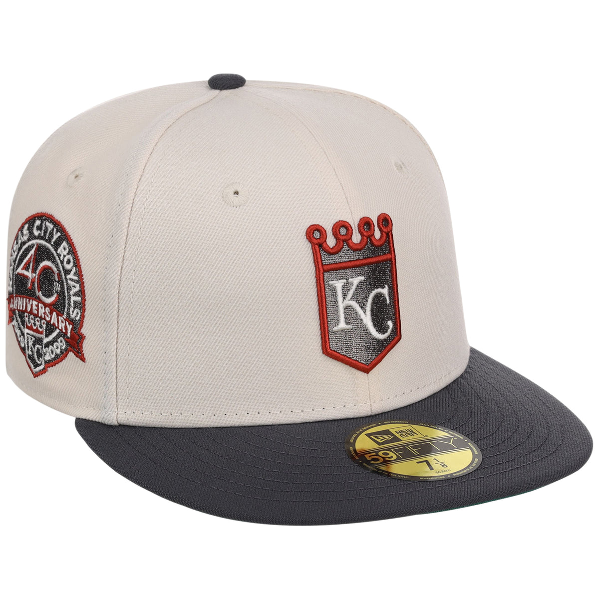 Kansas City Royals MLB Cream x Graphite New Era 59FIFTY