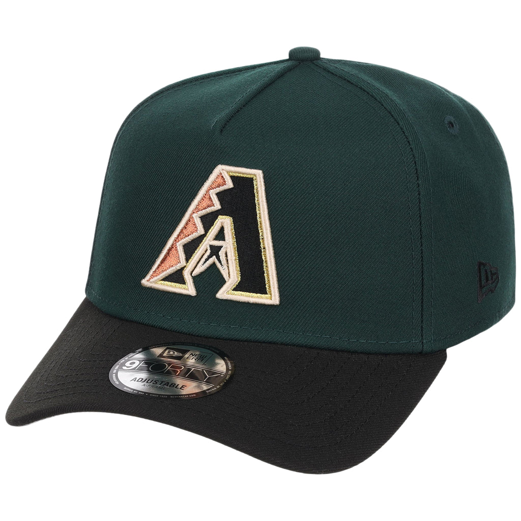 Arizona Diamondbacks MLB Dark Green x Black FASHION CORE New Era 9FORTY A-Frame