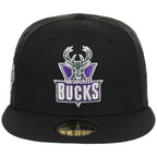 Milwaukee Bucks NBA Black Dome New Era 59FIFTY