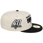 San Antonio Spurs NBA Chrome OTC New Era 59FIFTY (Chrome/Black)