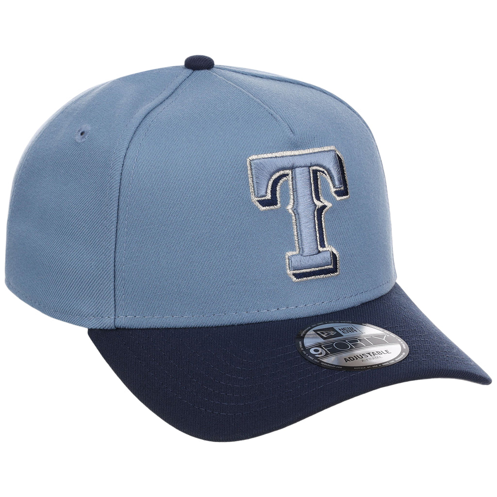 Texas Rangers MLB Faded Blue x Navy FASHION CORE New Era 9FORTY A-Frame