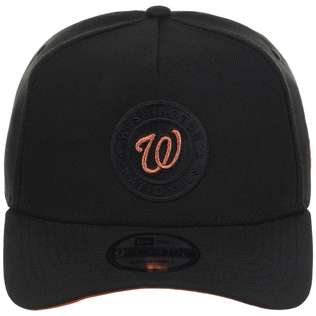 Washington Nationals MLB Black x Rust FASHION CORE New Era 9FORTY A-Frame