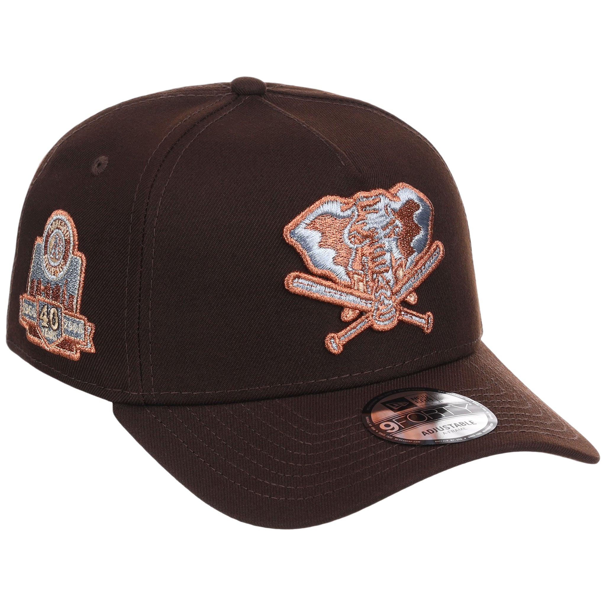Oakland Athletics MLB Frosted Bark New Era 9FORTY A-Frame