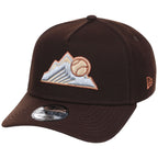 Colorado Rockies MLB Frosted Bark New Era 9FORTY A-Frame