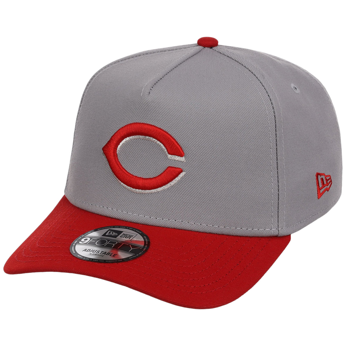 Cincinnati Reds MLB Gray OTC FASHION CORE New Era 9FORTY A-Frame