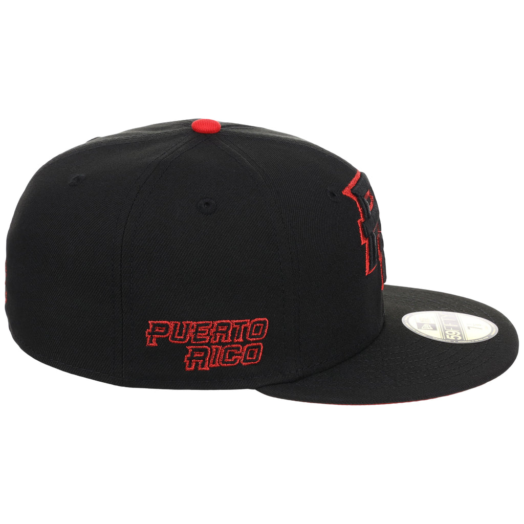 Puerto Rico Crown the Country New Era 59FIFTY (Black/Black)