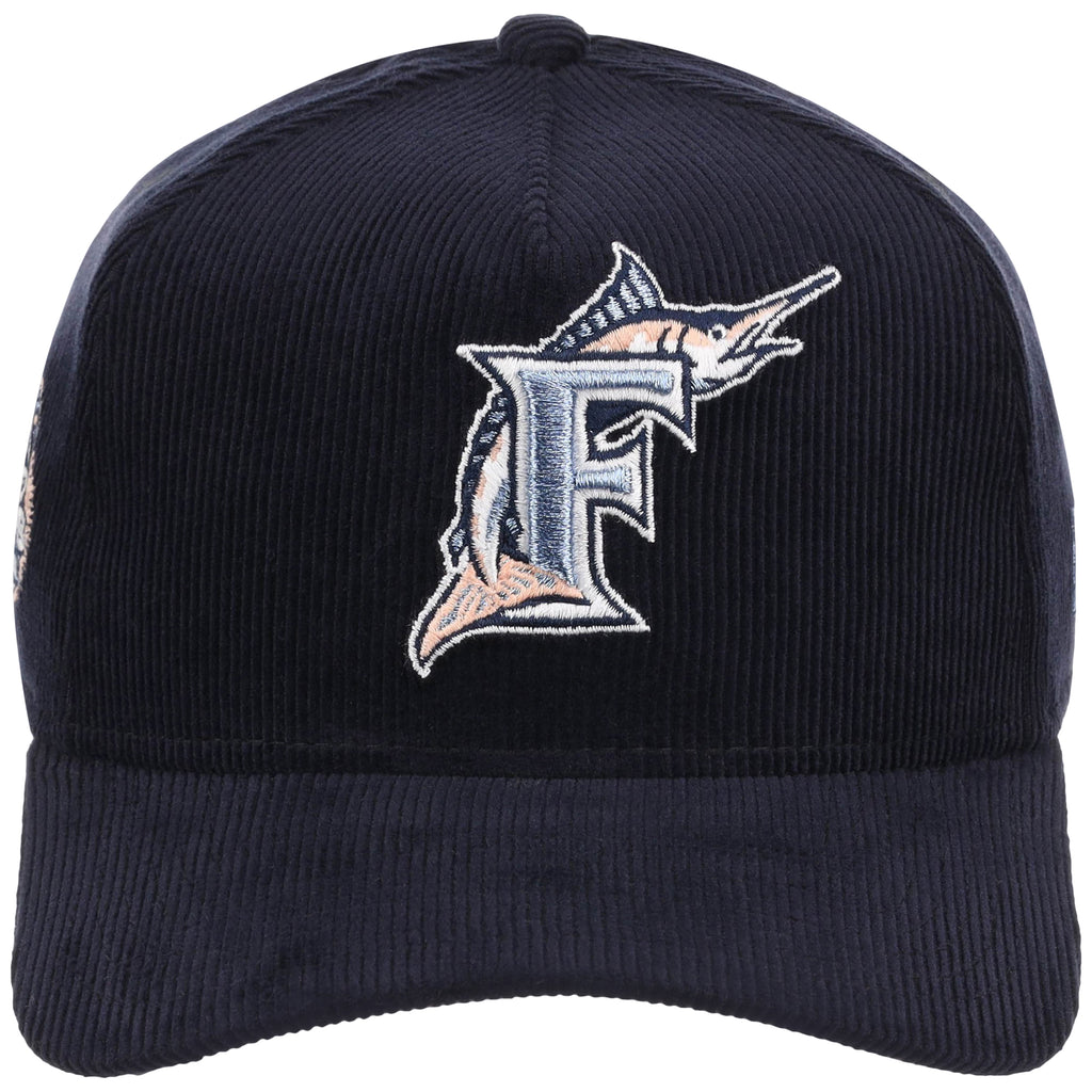 Florida Marlins MLB Peach Ice Navy Cord New Era 9FORTY A-Frame – 5