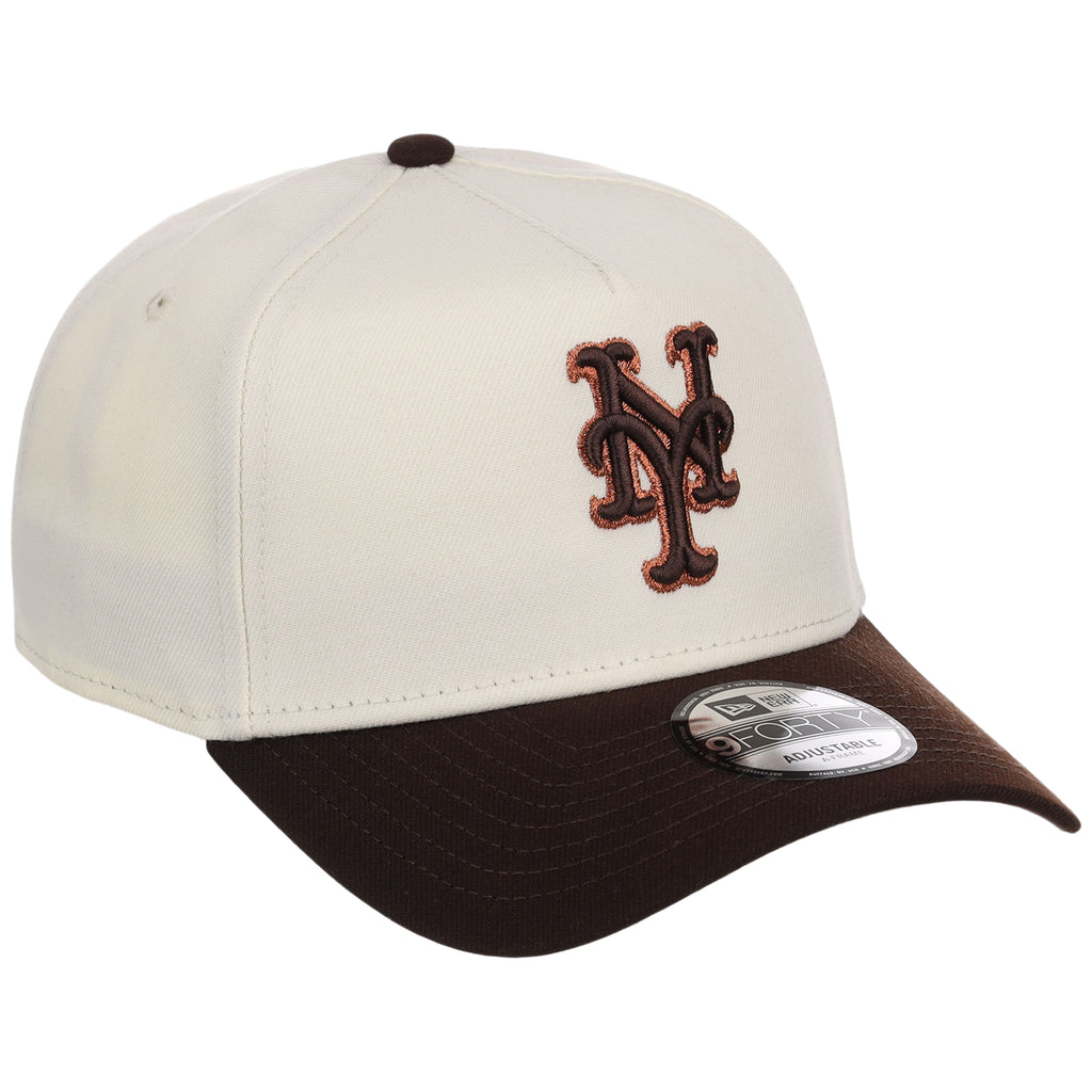 New York Mets MLB Chrome x Burnt Wood FASHION CORE New Era 9FORTY A-Frame