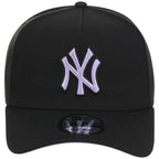 New York Yankees MLB Black x Lavender FASHION CORE New Era 9FORTY A-Frame