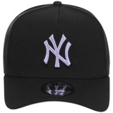 New York Yankees MLB Black x Lavender FASHION CORE New Era 9FORTY A-Frame