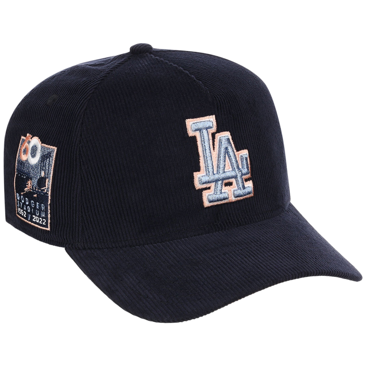 Los Angeles Dodgers MLB Peach Ice Navy Cord New Era 9FORTY A-Frame
