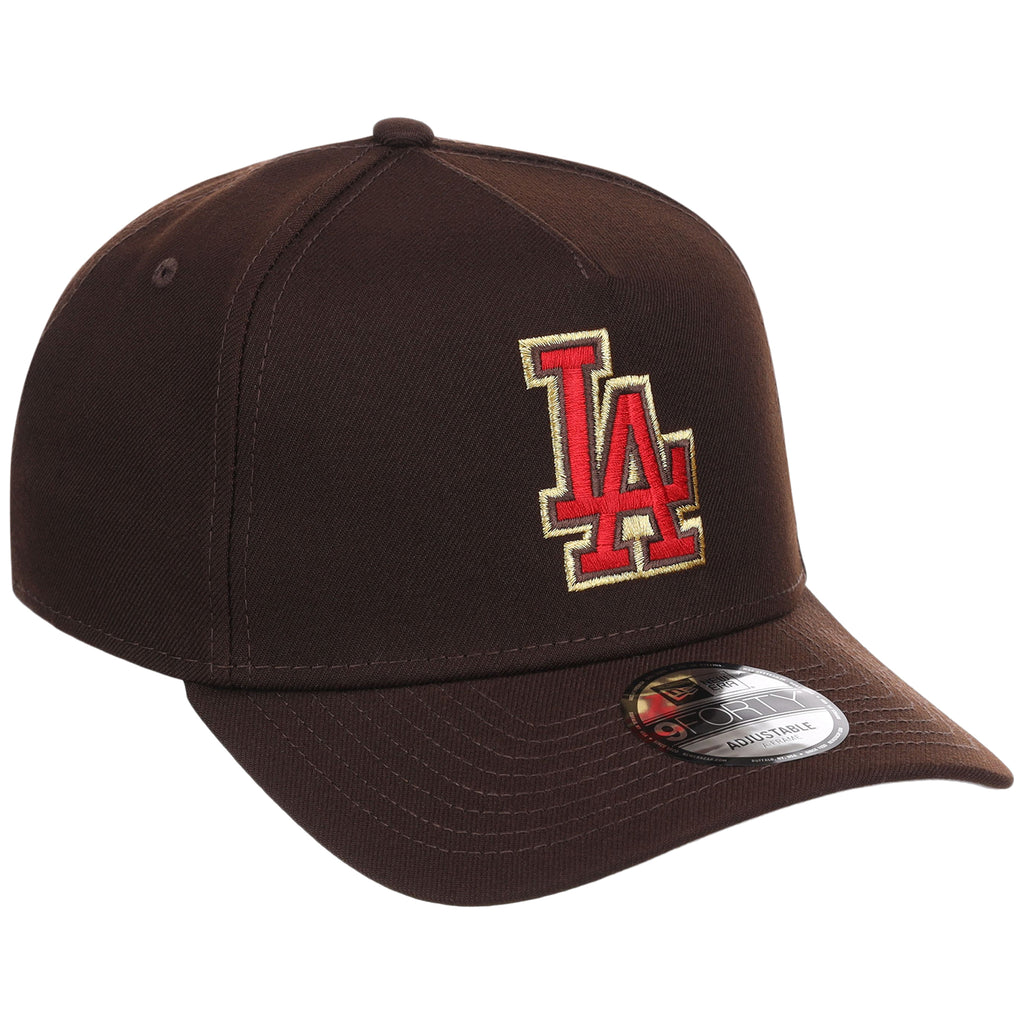 Los Angeles Dodgers MLB Burnt Wood FASHION CORE New Era 9FORTY A-Frame